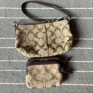 Coach wallet and wristlet